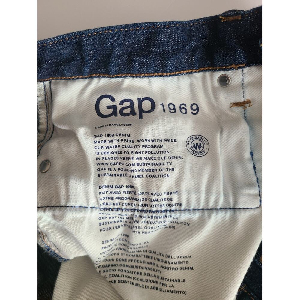 Gap Men's 1969 Athletic Taper Jeans Dark Indigo Blue Denim 33/32